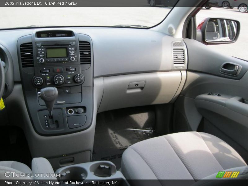 Claret Red / Gray 2009 Kia Sedona LX