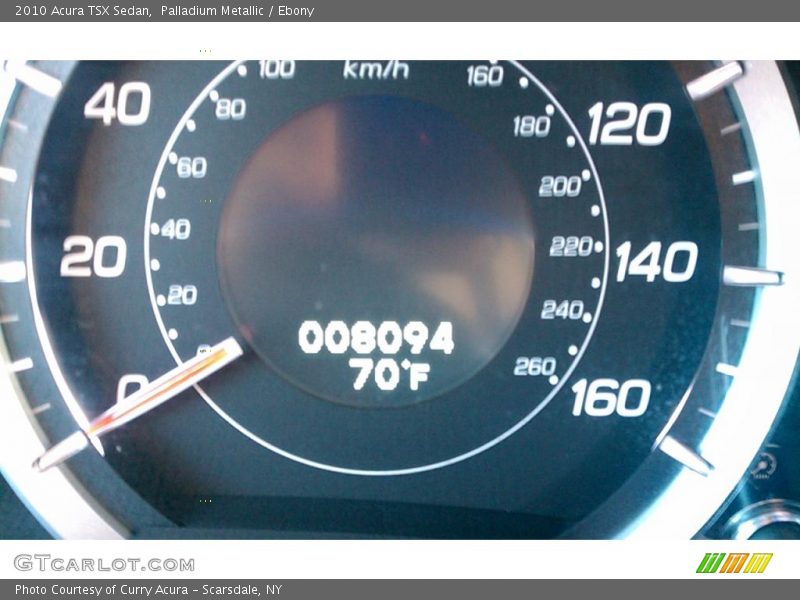 Palladium Metallic / Ebony 2010 Acura TSX Sedan