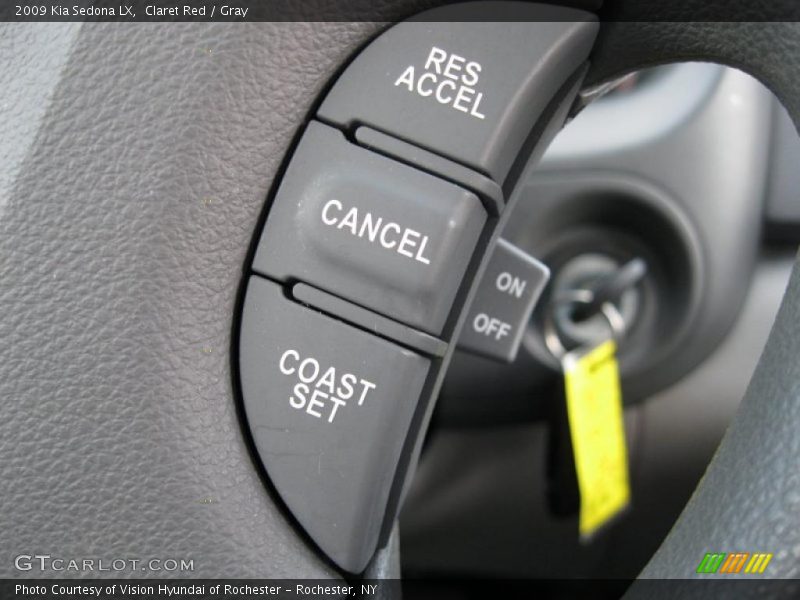 Claret Red / Gray 2009 Kia Sedona LX