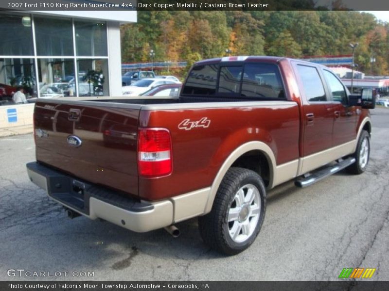 Dark Copper Metallic / Castano Brown Leather 2007 Ford F150 King Ranch SuperCrew 4x4