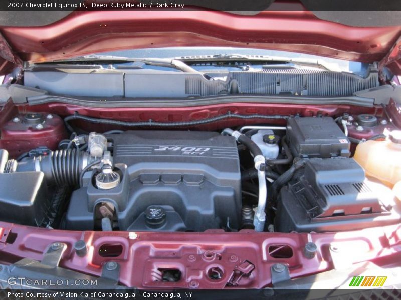 Deep Ruby Metallic / Dark Gray 2007 Chevrolet Equinox LS