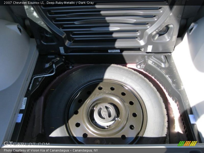 Deep Ruby Metallic / Dark Gray 2007 Chevrolet Equinox LS