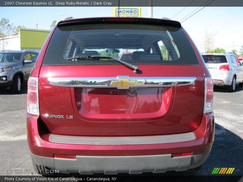 Deep Ruby Metallic / Dark Gray 2007 Chevrolet Equinox LS