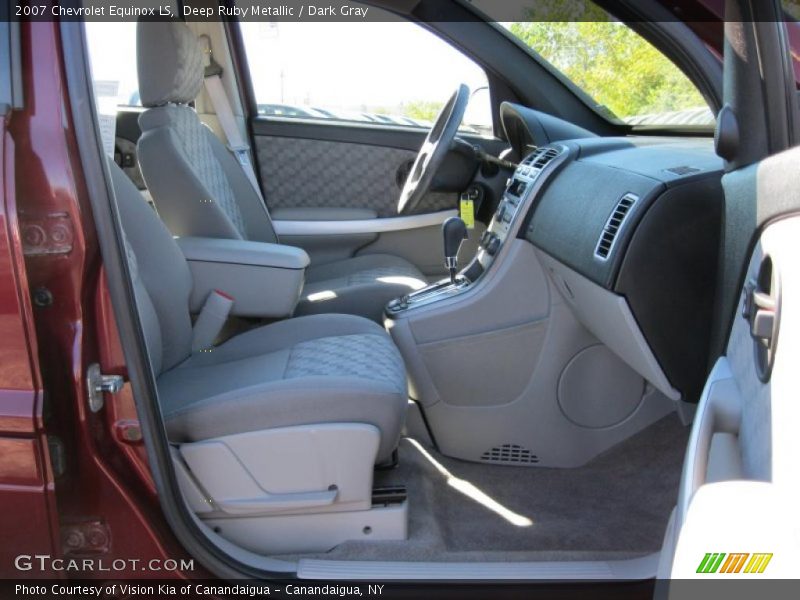 Deep Ruby Metallic / Dark Gray 2007 Chevrolet Equinox LS