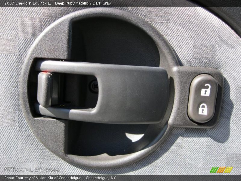 Deep Ruby Metallic / Dark Gray 2007 Chevrolet Equinox LS