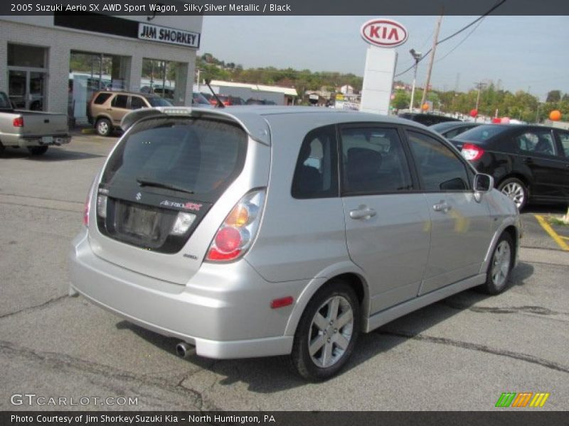 Silky Silver Metallic / Black 2005 Suzuki Aerio SX AWD Sport Wagon