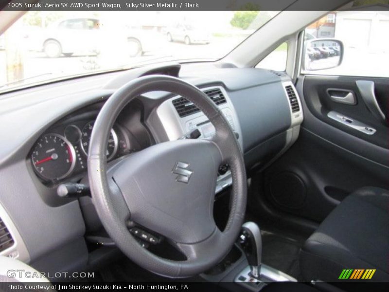 Silky Silver Metallic / Black 2005 Suzuki Aerio SX AWD Sport Wagon