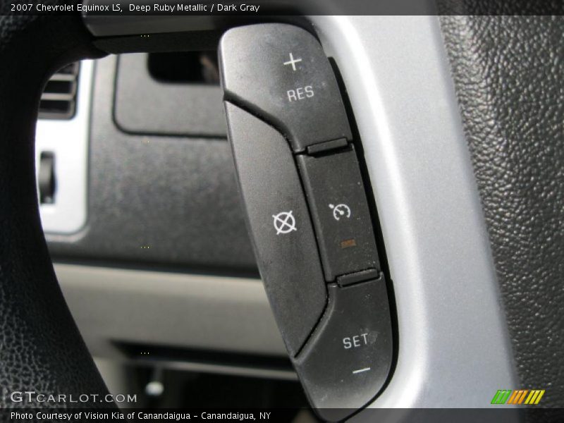 Deep Ruby Metallic / Dark Gray 2007 Chevrolet Equinox LS