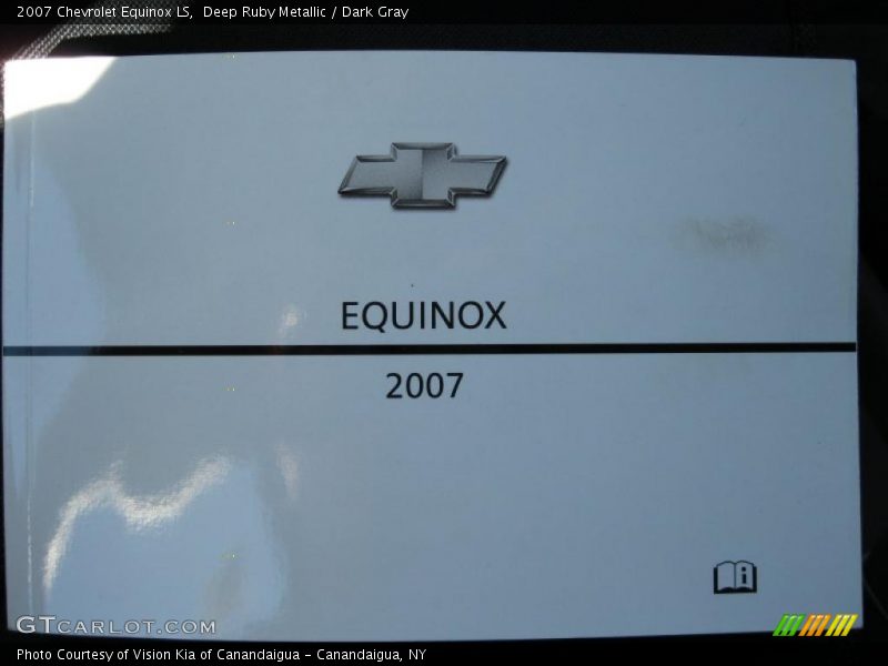 Deep Ruby Metallic / Dark Gray 2007 Chevrolet Equinox LS