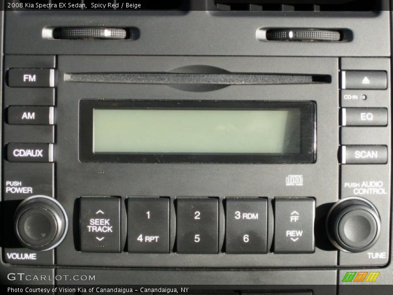 Spicy Red / Beige 2008 Kia Spectra EX Sedan