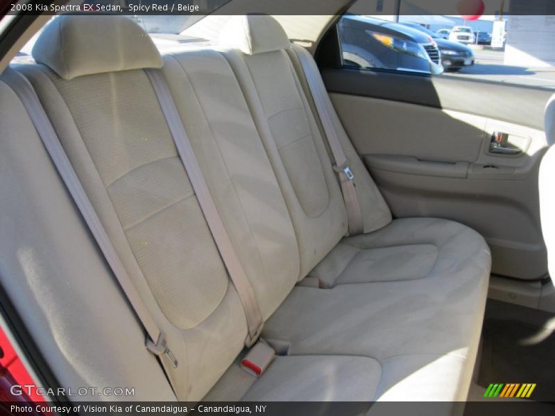 Spicy Red / Beige 2008 Kia Spectra EX Sedan