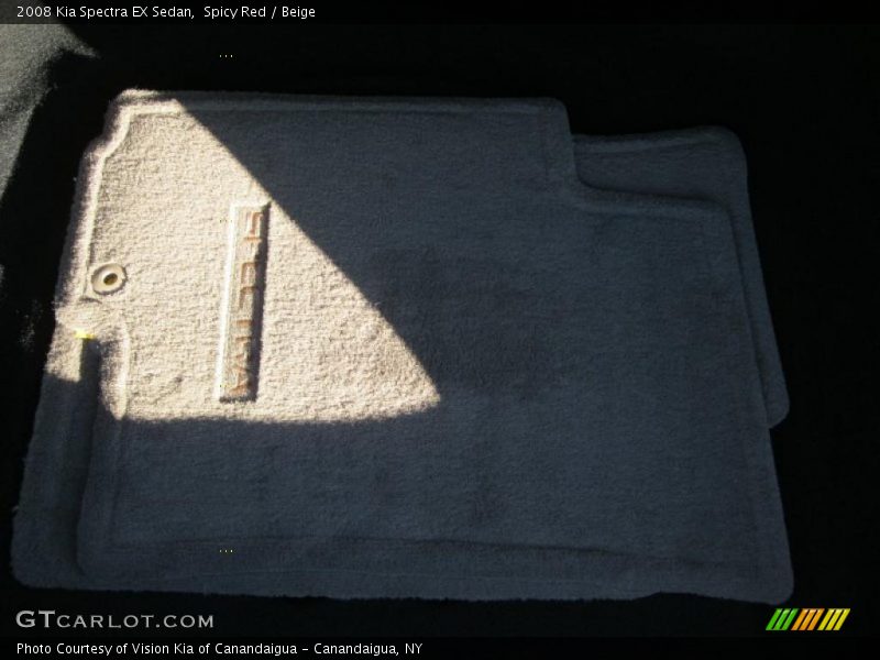 Spicy Red / Beige 2008 Kia Spectra EX Sedan