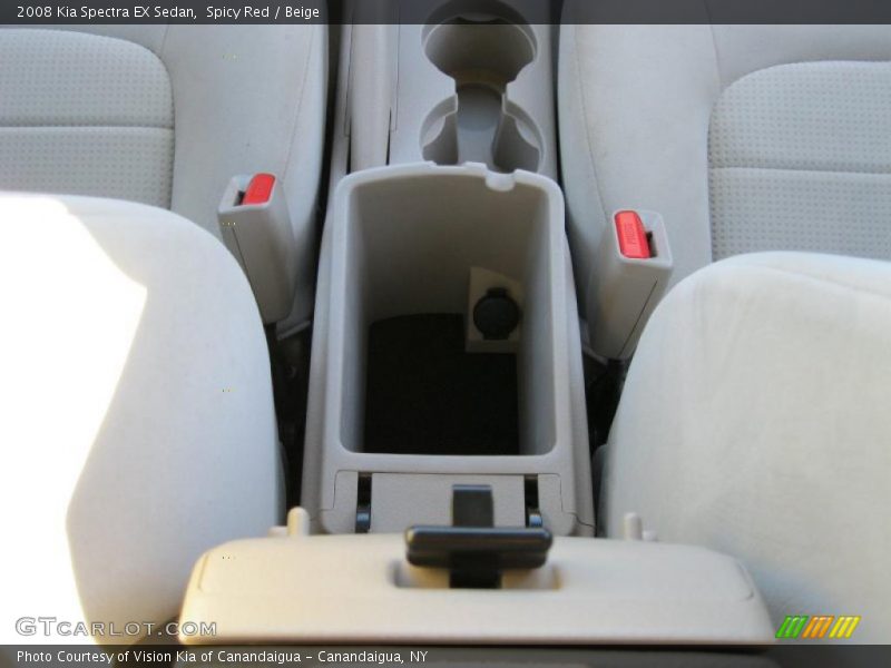 Spicy Red / Beige 2008 Kia Spectra EX Sedan