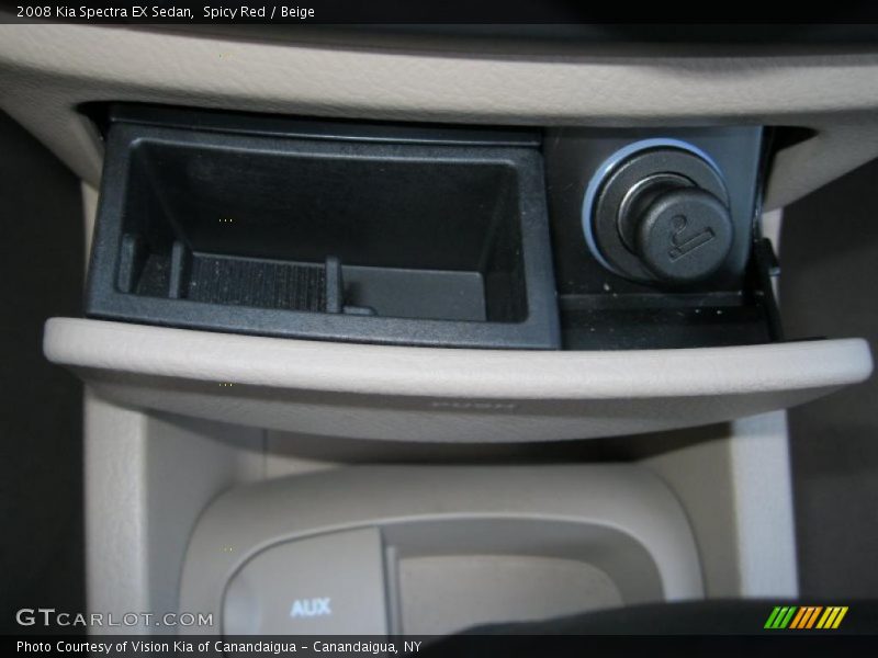 Spicy Red / Beige 2008 Kia Spectra EX Sedan