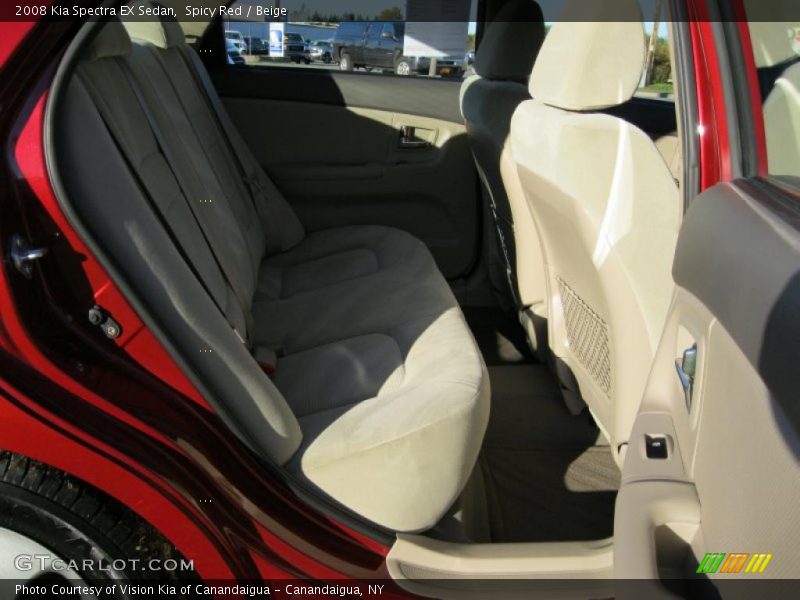 Spicy Red / Beige 2008 Kia Spectra EX Sedan