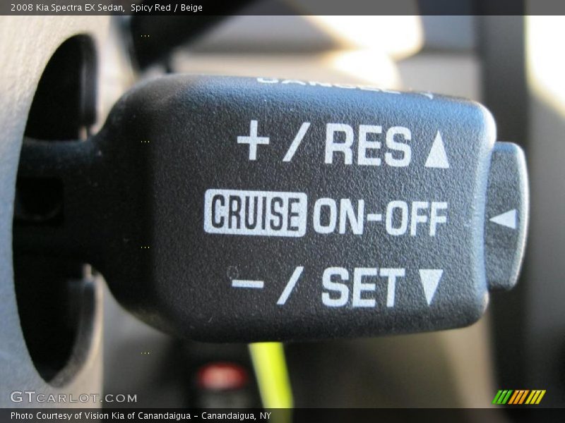 Spicy Red / Beige 2008 Kia Spectra EX Sedan