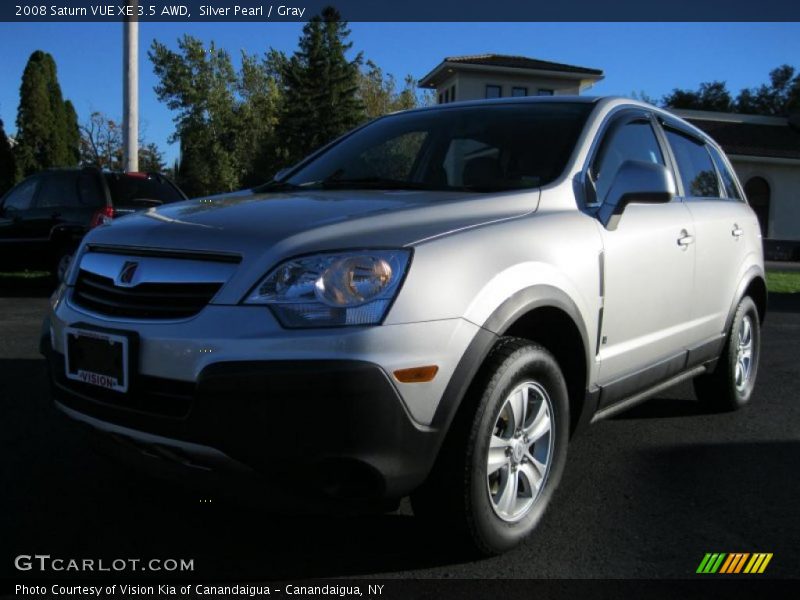 Silver Pearl / Gray 2008 Saturn VUE XE 3.5 AWD