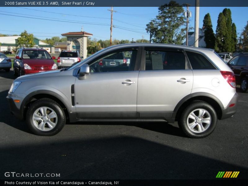 Silver Pearl / Gray 2008 Saturn VUE XE 3.5 AWD