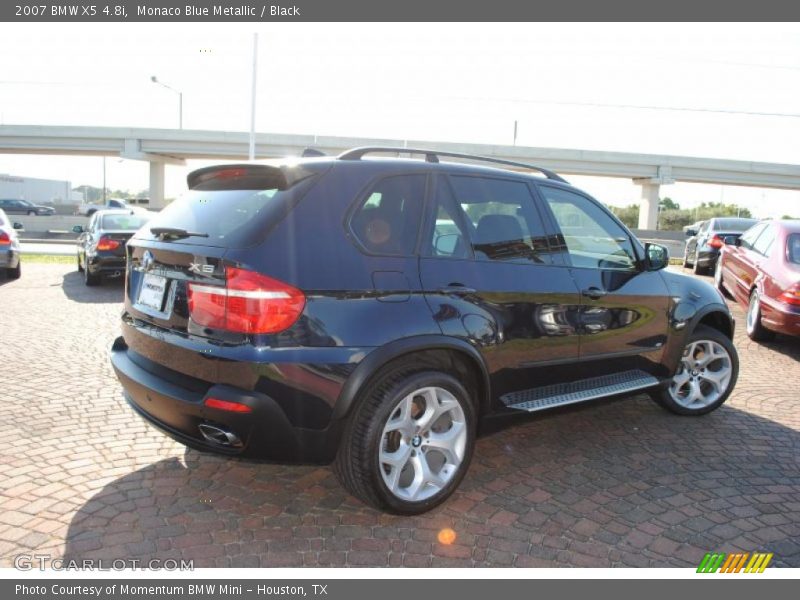 Monaco Blue Metallic / Black 2007 BMW X5 4.8i