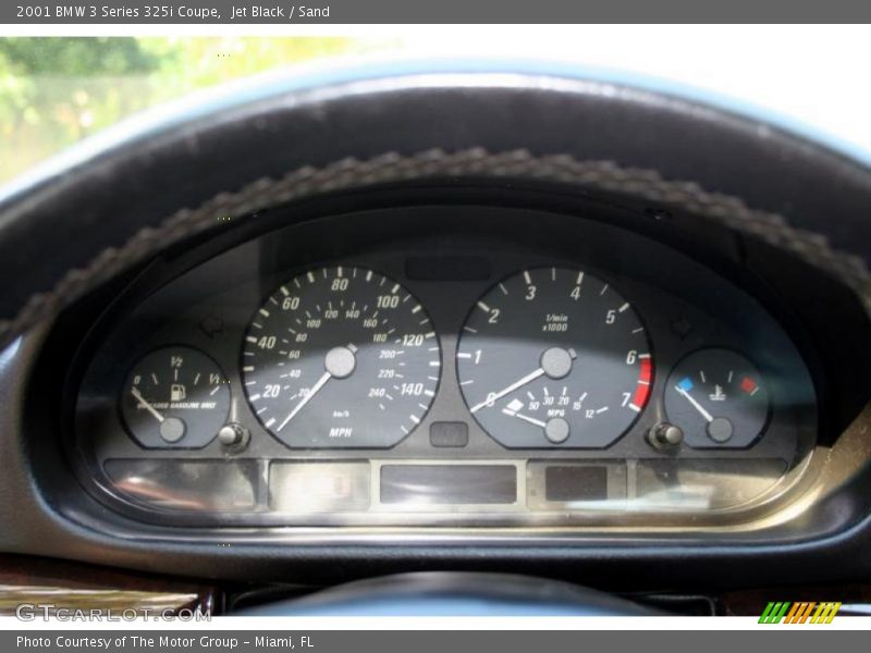  2001 3 Series 325i Coupe 325i Coupe Gauges