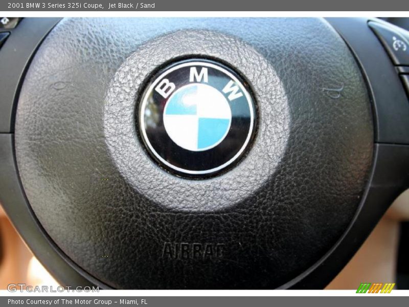 Jet Black / Sand 2001 BMW 3 Series 325i Coupe