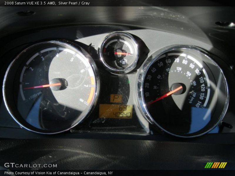 Silver Pearl / Gray 2008 Saturn VUE XE 3.5 AWD