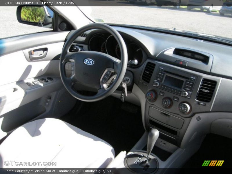 Ebony Black / Gray 2010 Kia Optima LX