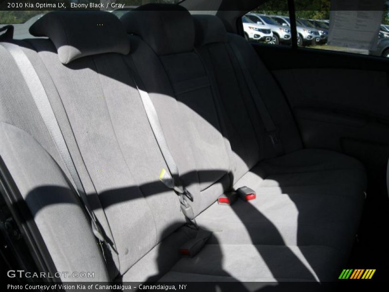 Ebony Black / Gray 2010 Kia Optima LX