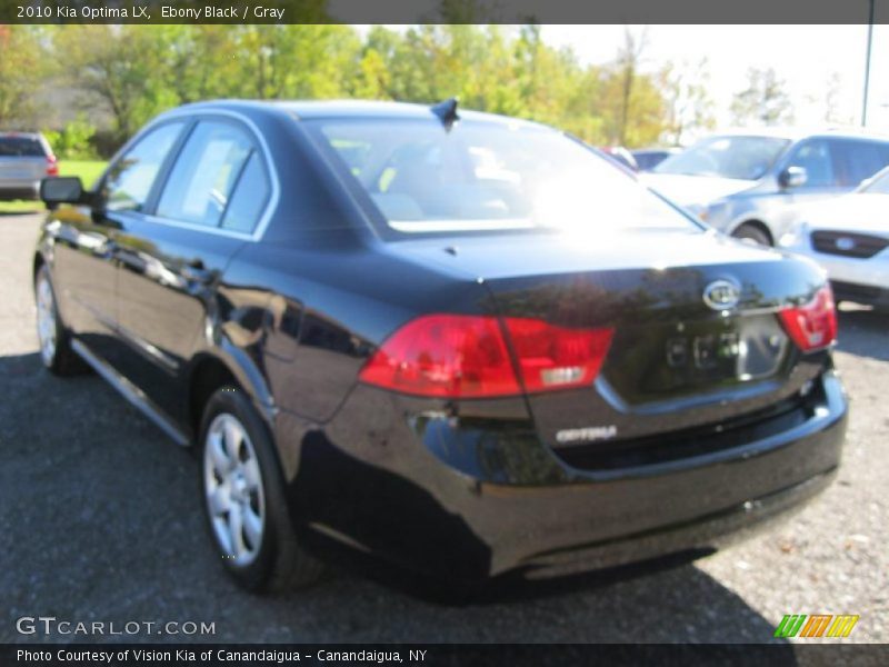 Ebony Black / Gray 2010 Kia Optima LX