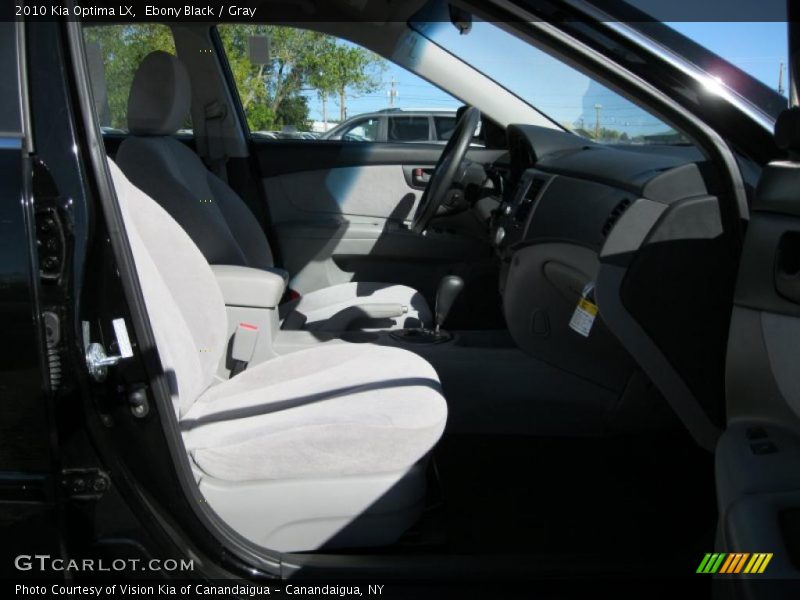 Ebony Black / Gray 2010 Kia Optima LX