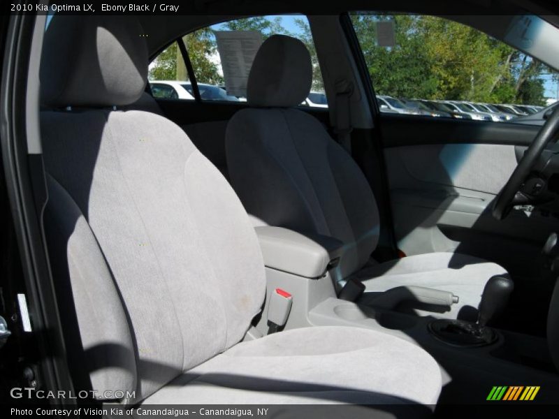 Ebony Black / Gray 2010 Kia Optima LX