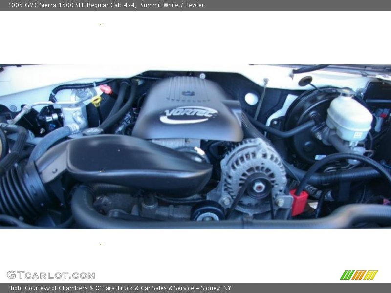 Summit White / Pewter 2005 GMC Sierra 1500 SLE Regular Cab 4x4