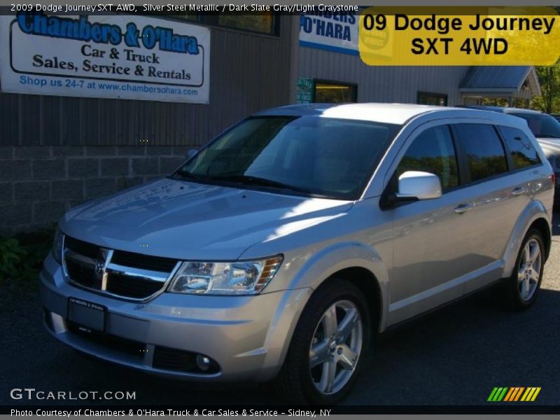Silver Steel Metallic / Dark Slate Gray/Light Graystone 2009 Dodge Journey SXT AWD