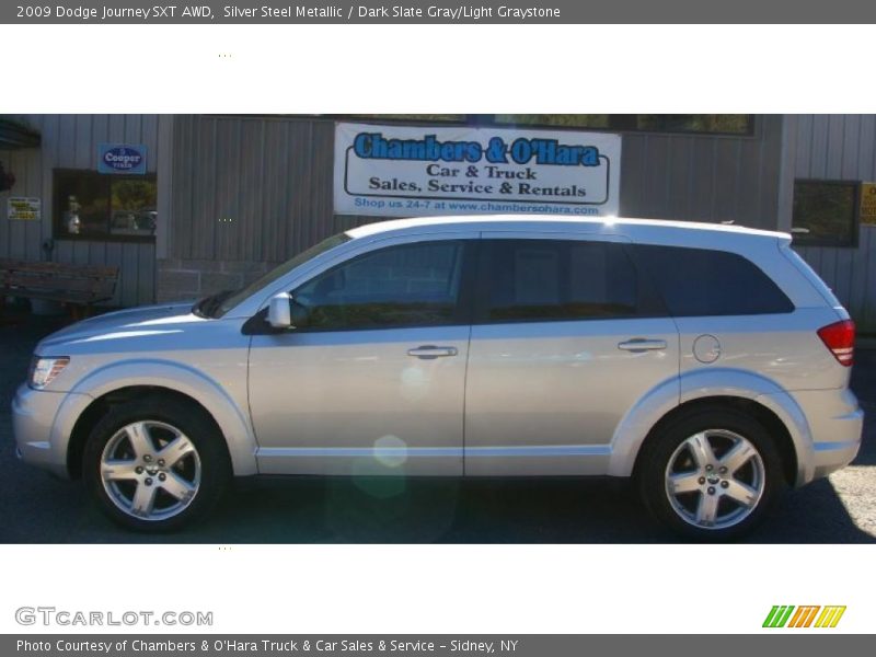 Silver Steel Metallic / Dark Slate Gray/Light Graystone 2009 Dodge Journey SXT AWD