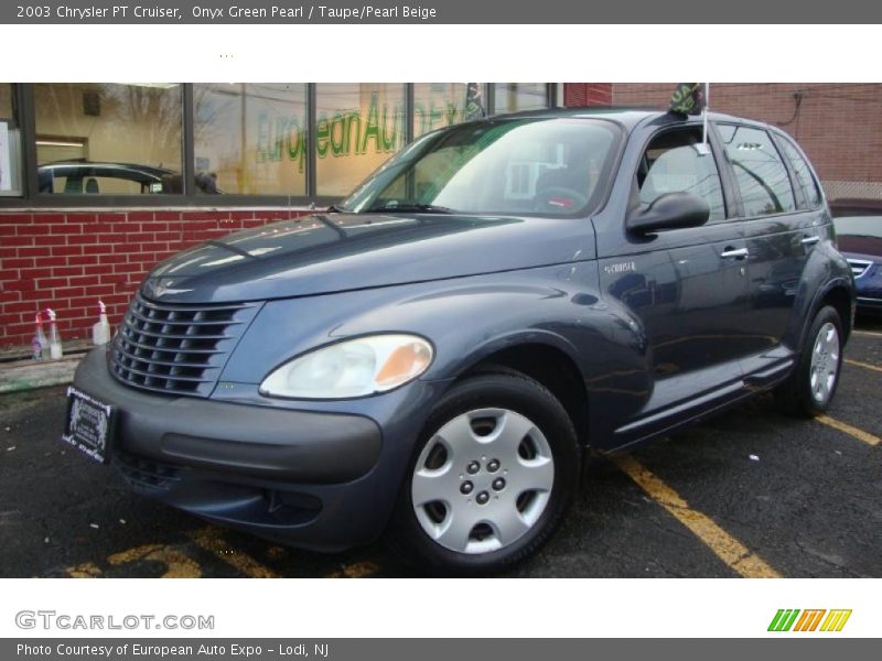 Onyx Green Pearl / Taupe/Pearl Beige 2003 Chrysler PT Cruiser