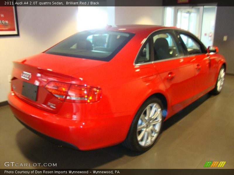 Brilliant Red / Black 2011 Audi A4 2.0T quattro Sedan