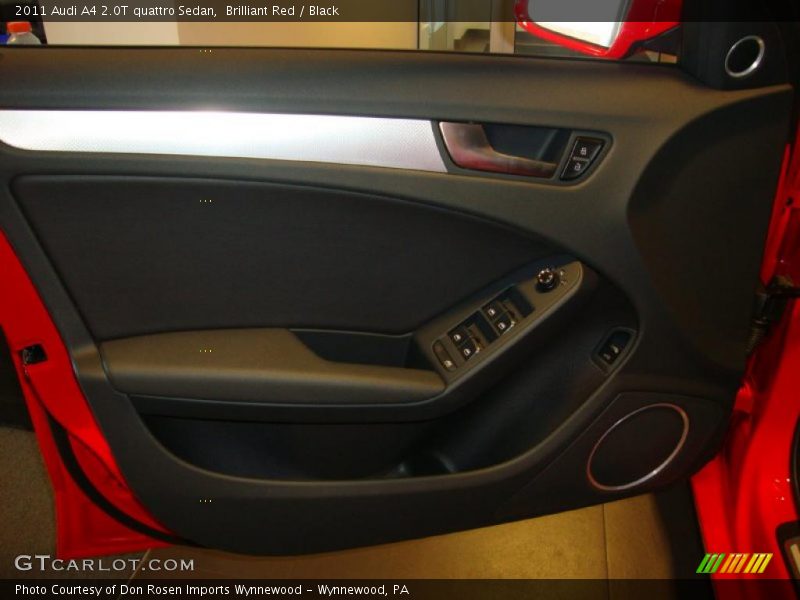 Brilliant Red / Black 2011 Audi A4 2.0T quattro Sedan
