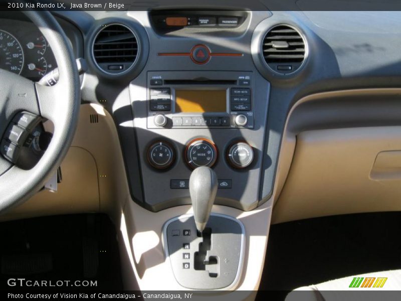 Controls of 2010 Rondo LX