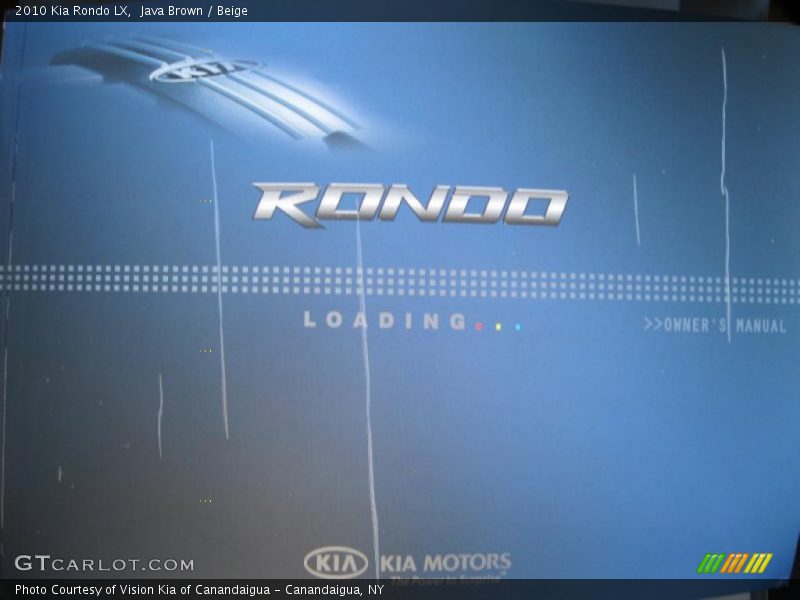 Java Brown / Beige 2010 Kia Rondo LX
