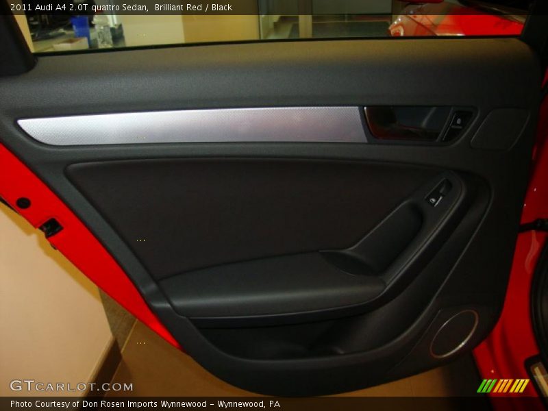 Brilliant Red / Black 2011 Audi A4 2.0T quattro Sedan