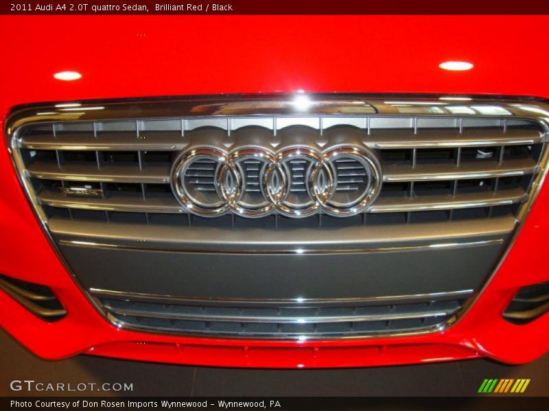 Brilliant Red / Black 2011 Audi A4 2.0T quattro Sedan