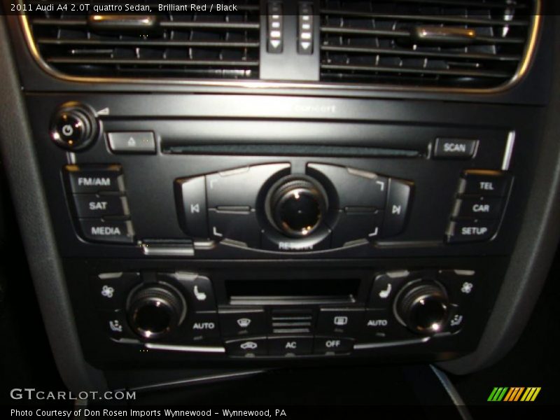 Controls of 2011 A4 2.0T quattro Sedan
