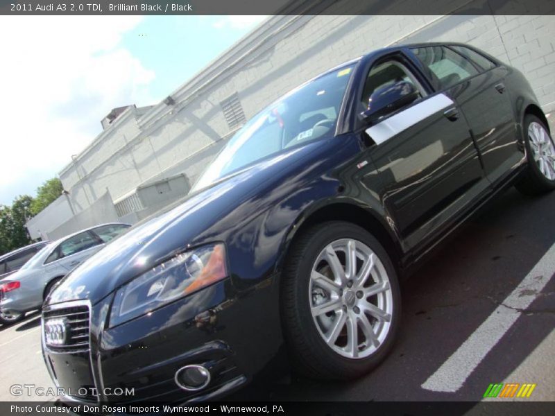 Brilliant Black / Black 2011 Audi A3 2.0 TDI