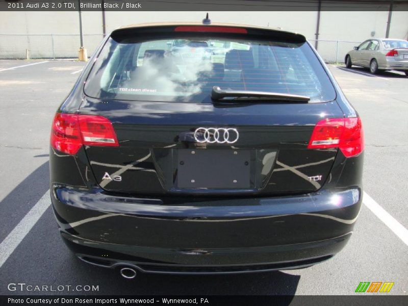 Brilliant Black / Black 2011 Audi A3 2.0 TDI