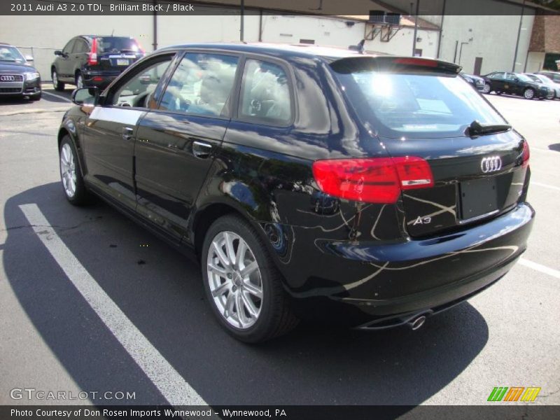 Brilliant Black / Black 2011 Audi A3 2.0 TDI