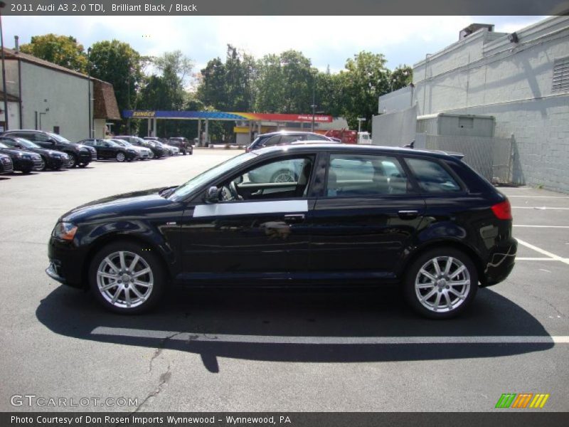 Brilliant Black / Black 2011 Audi A3 2.0 TDI