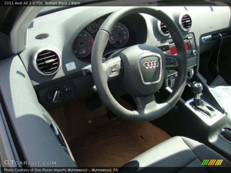 Brilliant Black / Black 2011 Audi A3 2.0 TDI