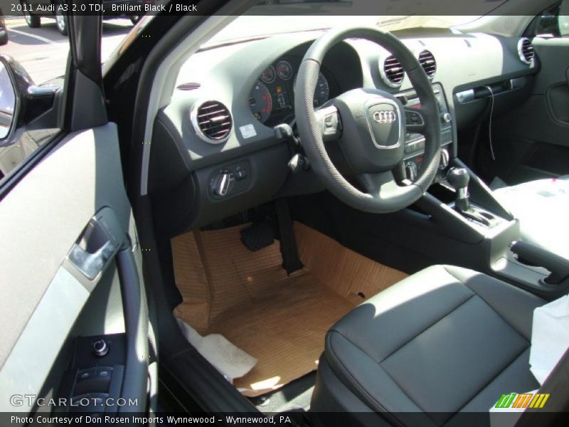 Brilliant Black / Black 2011 Audi A3 2.0 TDI