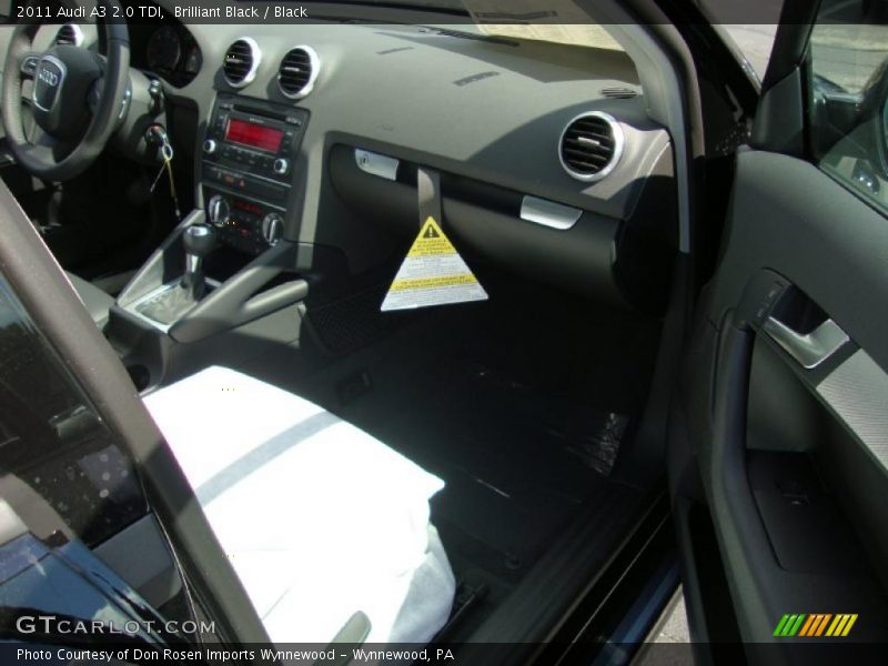 Brilliant Black / Black 2011 Audi A3 2.0 TDI