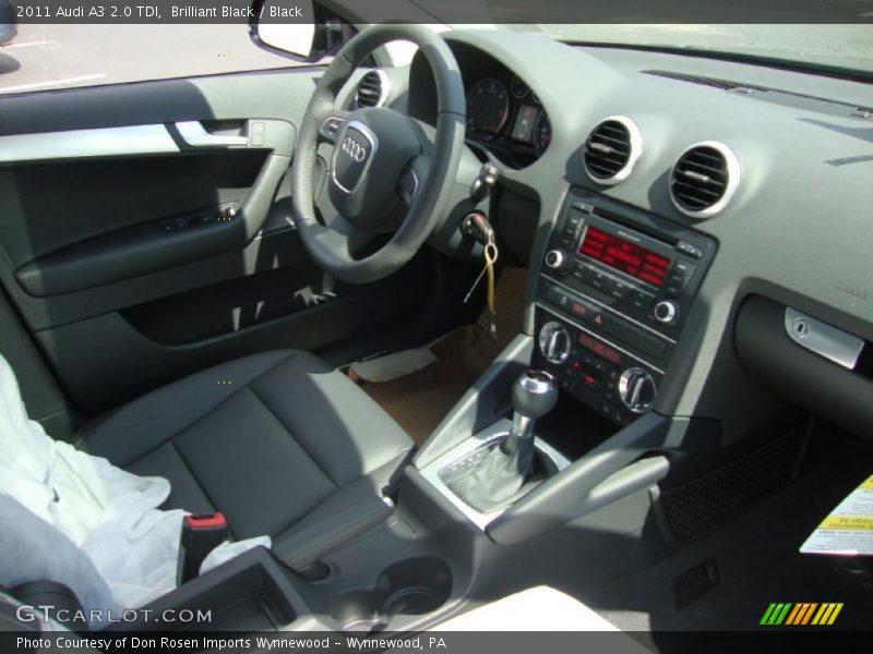 Brilliant Black / Black 2011 Audi A3 2.0 TDI